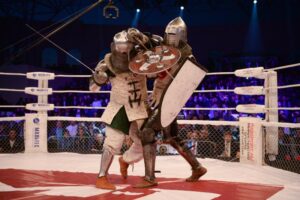 Combate medieval no MMA de São Petersburgo