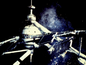 A estação espacial de Sir Hugo Drax.